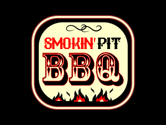 SMOKIN' PIT BBQ logo design by Day2DayDesigns