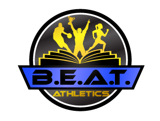 B.E.A.T. ATHLETICS (Bruner Educational & Athletics Training) logo design by Dawnxisoul393