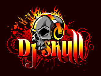 DJ Skull logo design by aRBy