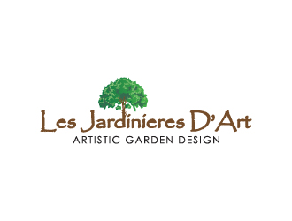 Les Jardiniere D'Art, Artistic Garden Design logo design by sndezzo