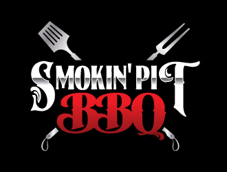 SMOKIN' PIT BBQ logo design by jaize