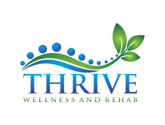 Thrive Wellness and Rehab logo design by si9nzation