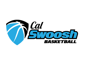 Cal Swoosh Basketball logo design by jaize