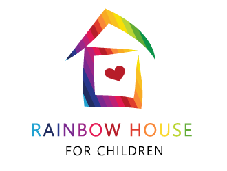 Rainbow house for children logo design by motherofbilqis