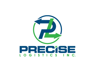 Precise Logistics Inc. logo design by gipanuhotko