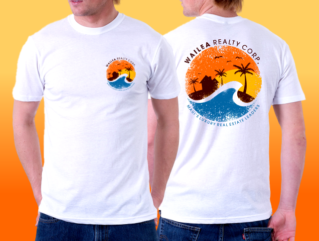 t shirt for Wailea Realty logo design by smith1979