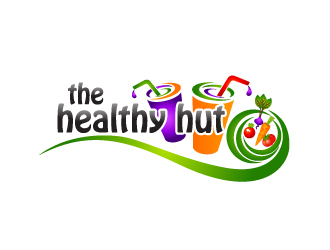 the healthy hut logo design by Dawnxisoul393