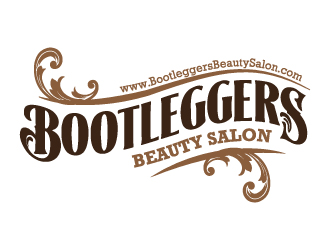 Bootleggers Beauty Salon logo design by jaize