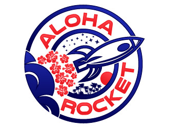 Aloha Rocket logo design by Rick