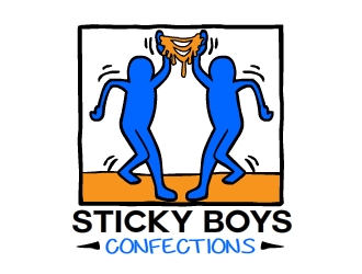 Sticky Boys Confections logo design by Ajan