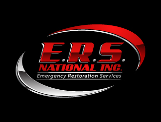 E.R.S National Inc. (with Emergency Restoration Services under it) logo design by Dddirt