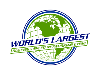 Jacksonville World's largest business speed networking event logo design by smith1979