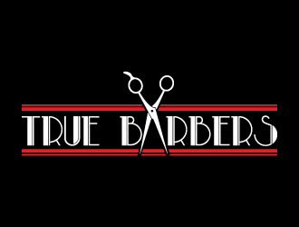True Barbers logo design by jaize