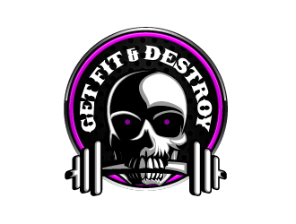 get fit & destroy logo design by Ultimatum