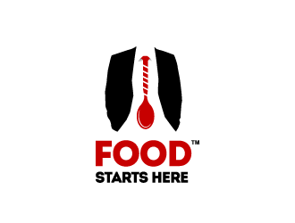 Food Starts Here logo design by bungpunk