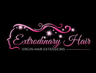 Extrodinary Hair Virgin Hair Extensions logo design by ingepro