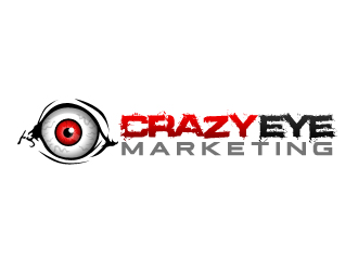 Crazy Eye Marketing logo design by acasia