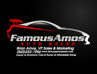 Famous Amos Auto Sales logo design by karjen