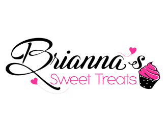 Brianna's Sweet Treats inc logo design by veron