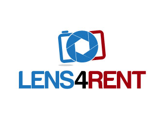 LENS4RENT logo design by letsnote