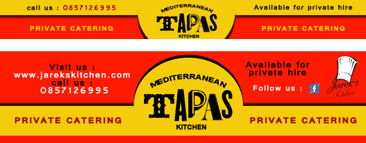 Tapas/Mediterranean Kitchen Banner logo design by pagla