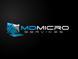 MD Micro Services logo design by karjen
