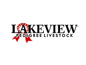 Lakeview Pedigree Livestock logo design by Day2DayDesigns
