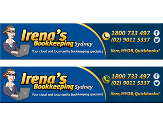 Irenas Bookkeeping logo design by megalogos