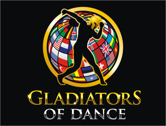 Gladiators OF Dance logo design by catalin