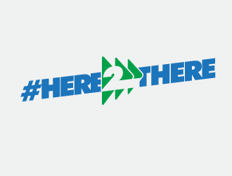 #HERE2THERE logo design by dondeekenz