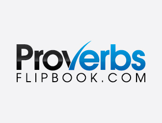 ProverbsFlipBook.com logo design by designoart