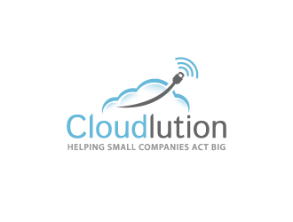 Cloudlution logo design by theenkpositive