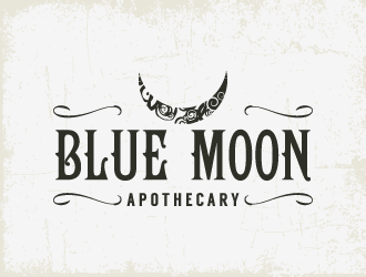 Blue Moon Apothecary logo design by bungpunk