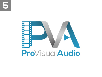 Pro Visual Audio Logo Design