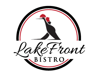 LakeFront Bistro logo design by Dawnxisoul393