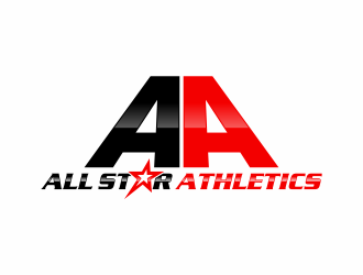 All Star Athletics logo design by mutafailan