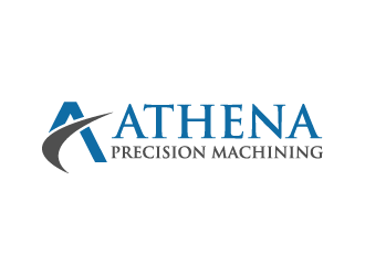 Athena Precision Machining Logo Design