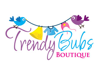 Trendy Bubs Boutique logo design by moomoo