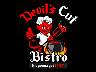 Devil's cut Bistro logo design by veron