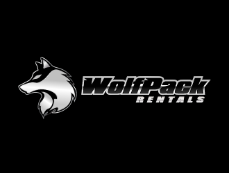 Wolf Pack Rentals logo design by bungpunk