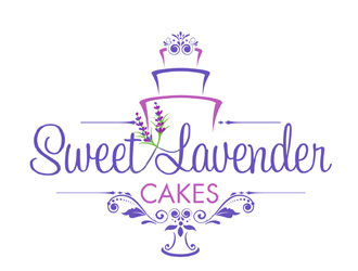 Sweet Lavender Cakes logo design by ingepro