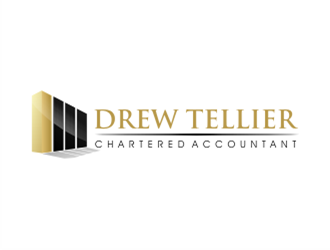 Drew Tellier Chartered Accountant logo design by Raden79