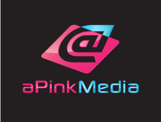 aPink Media LLC logo design by VonDrake
