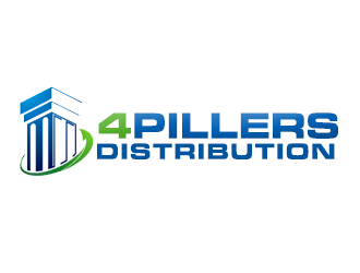 4 Pillers Distibution logo design by wendeesigns