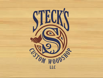 Steck's Custom Woodshop LLC logo design by Foxcody
