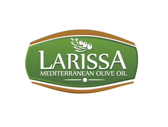 Larissa Mediterranean olive oil logo design by megalogos