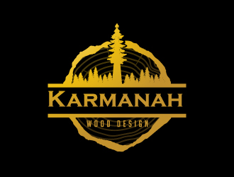 Karmanah Wood Design logo design by jaize