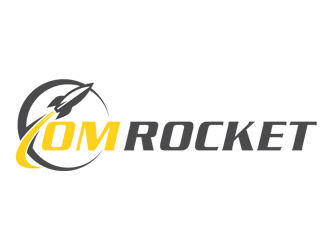 OM ROCKET logo design by kgcreative
