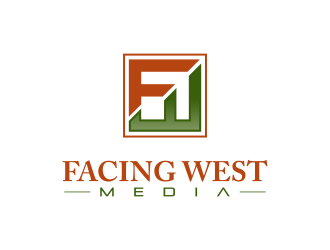 Facing West Media logo design by bluevirusee