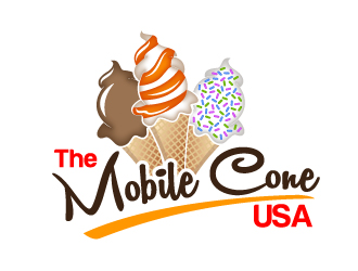 The Mobile Cone USA logo design by Dawnxisoul393